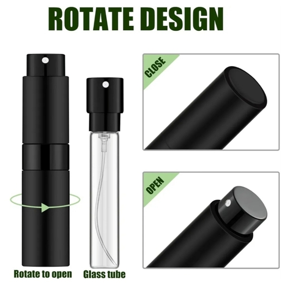 Perfume Atomizers Set Of 5 Refillable Multiple Use 8ml Capacity NEW - Picture 3 of 10